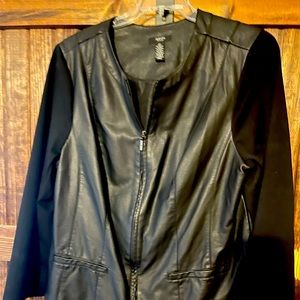 Alfani 2xl faux leather jacket